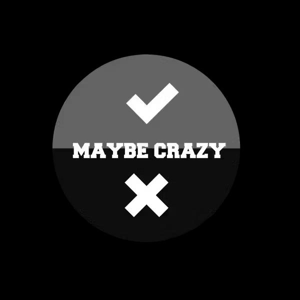 MAYBE CRAZY logo